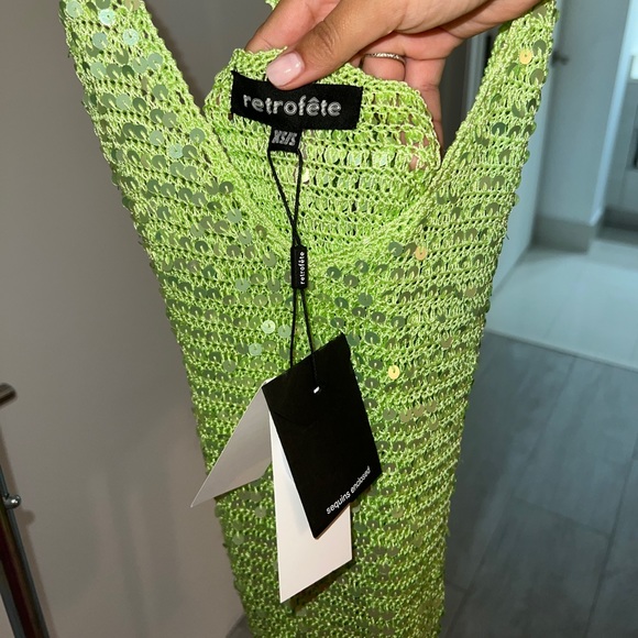 Retrofete Molly Sequin Crotchet Top - Picture 5 of 10